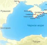 Карта краснодарского края подробная с городами, селами, районами и деревнями Морская карта черноморского побережья